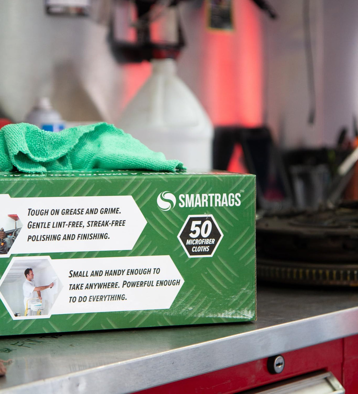 Arkwright Smart Rags in Box - (Bulk Case of 400) Lint Free Microfiber Cleaning Cloth, Scratch &