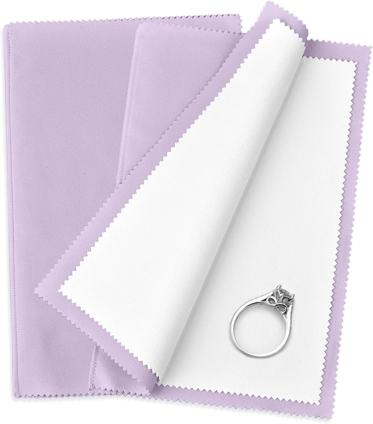 SEVENWELL Silver Polishing Cloth, Jewelry Cleaner Cloth for Sterling Silver Jewelry, Gold