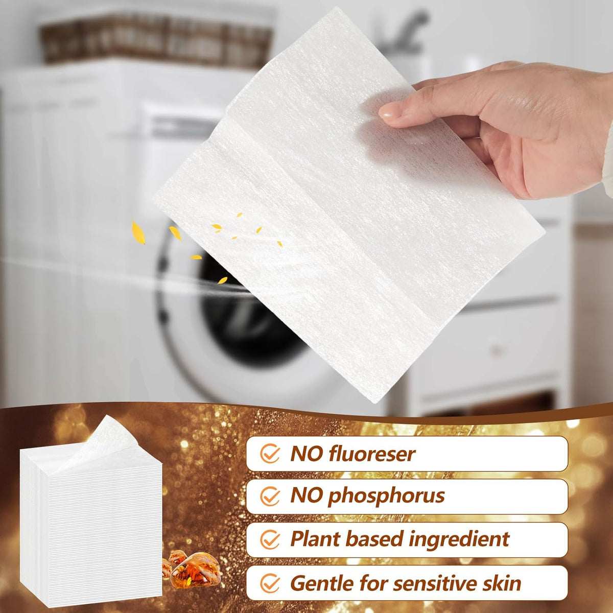 600 Count Dryer Sheets Bulk Fabric Softener Fresh Scent Dryer Sheets Naturally Softens and Removes