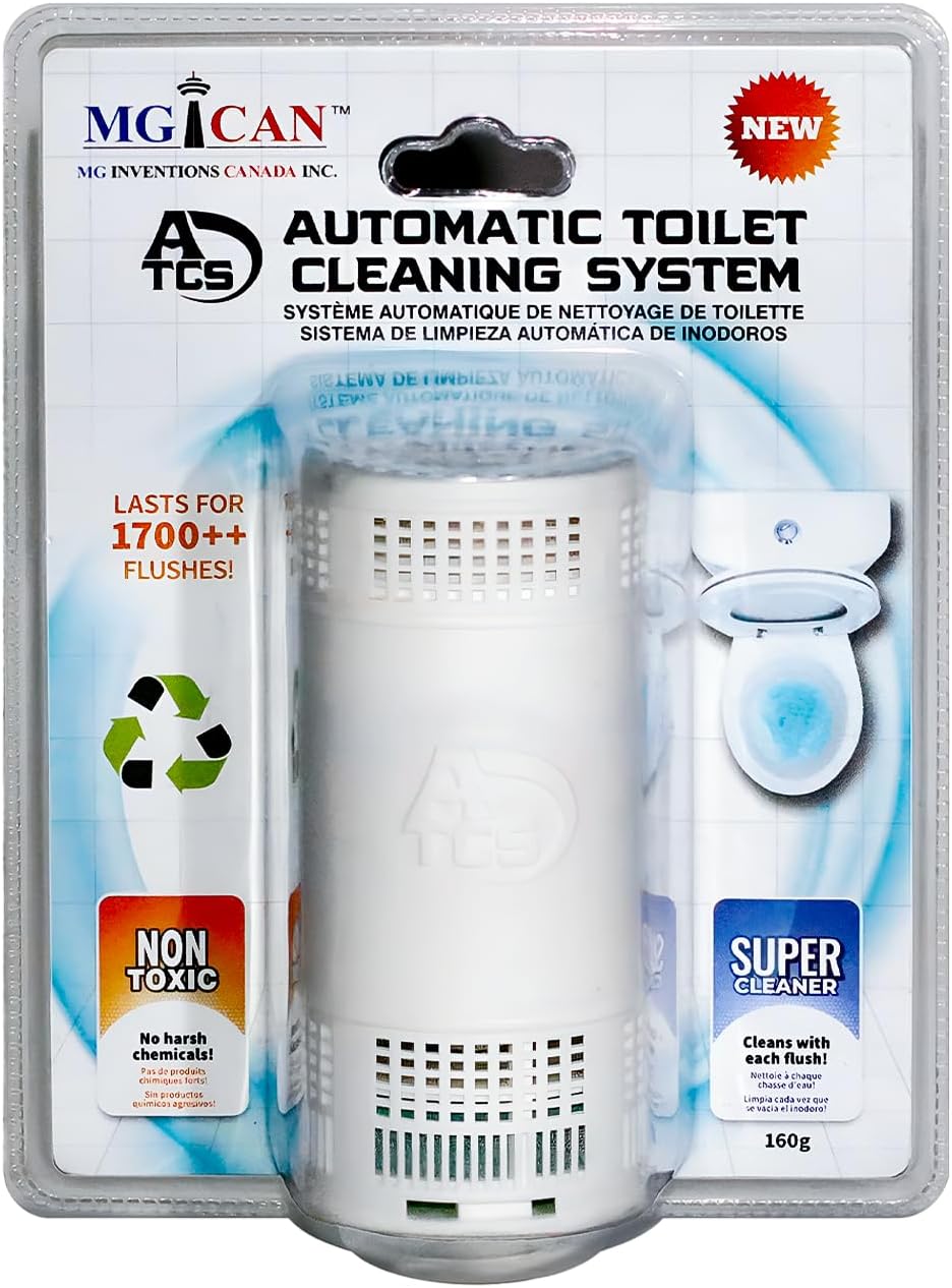 MGICAN Patented Automatic Toilet Cleaning System(ATCS) | Non-Toxic | Bleach Free & Long-Lasting |