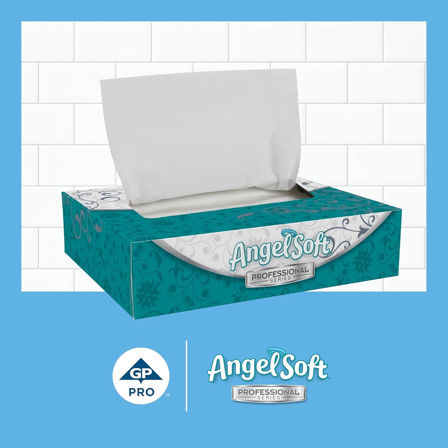 Georgia-Pacific Angel Soft Professional Series 2-Ply Facial Tissue (48550), 50 Sheets Per Box, 60