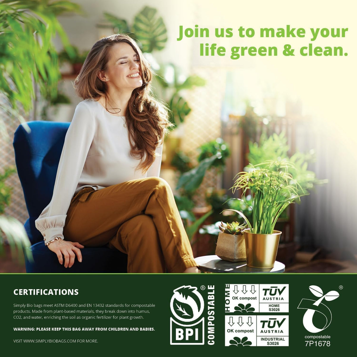 60-64 Gallon Compost bags BPI Certified Compostable Bags Heavy Duty Extra Thick 2 Mil, 242.27