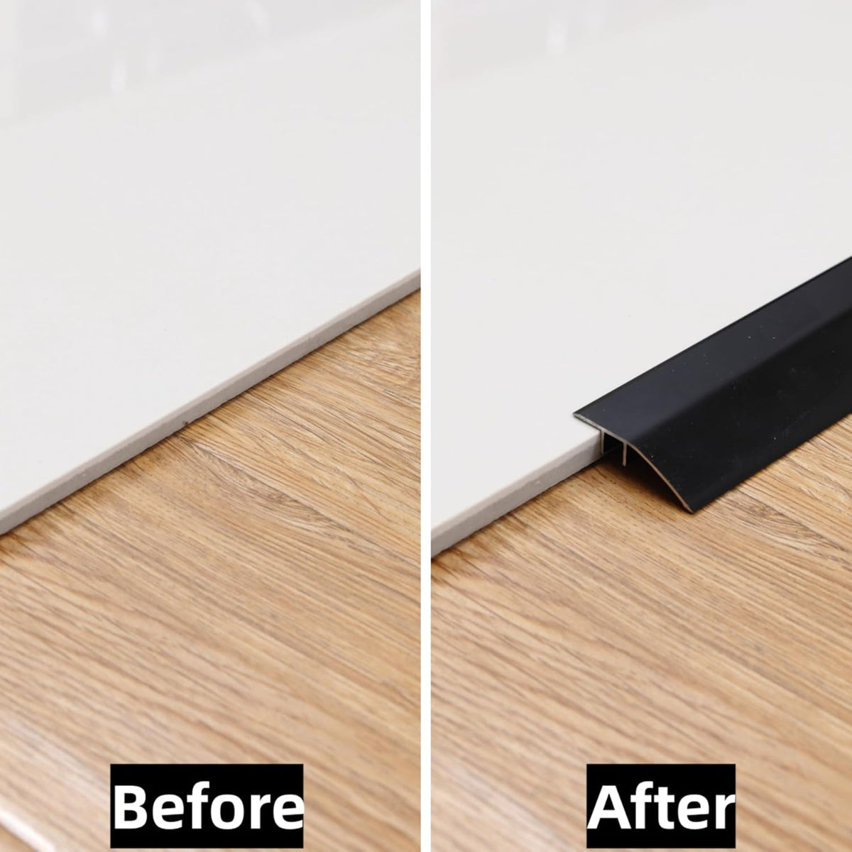 Gaahing Aluminum Floor Transition Threshold Strip, Bridge The Height Gap Between 0.2 to 0.5 inches