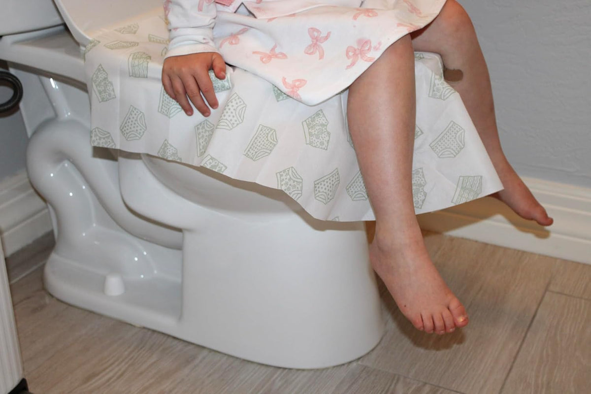 Happy Haven Toilet Seat Covers Disposable, 10 Pcs Extra Large Waterproof Toilet Cover for Children