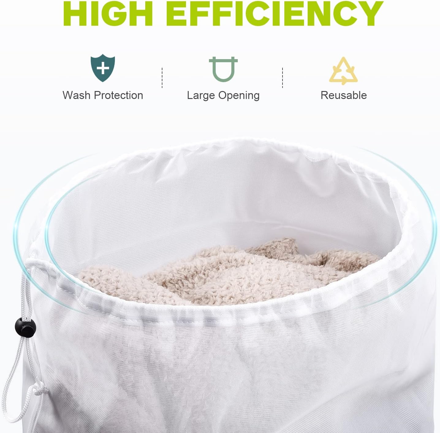 OTraki 2 Pack Mesh Laundry Bag, 20x24 Inch Heavy Duty Laundry Fine Mesh Bags Dirty Clothes