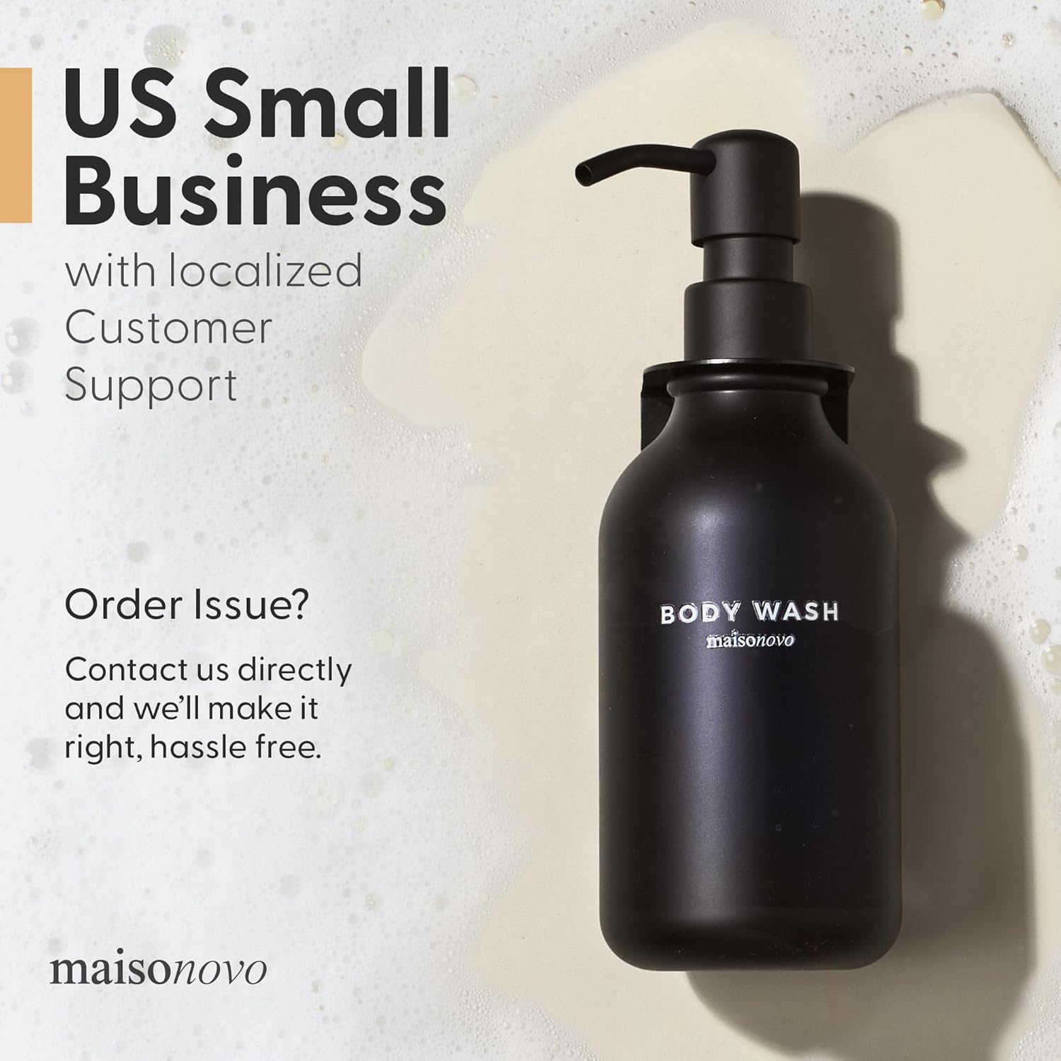 MaisoNovo Shampoo and Conditioner Dispenser - Shower Soap Dispenser Wall Mounted - 16.9 fl oz Set