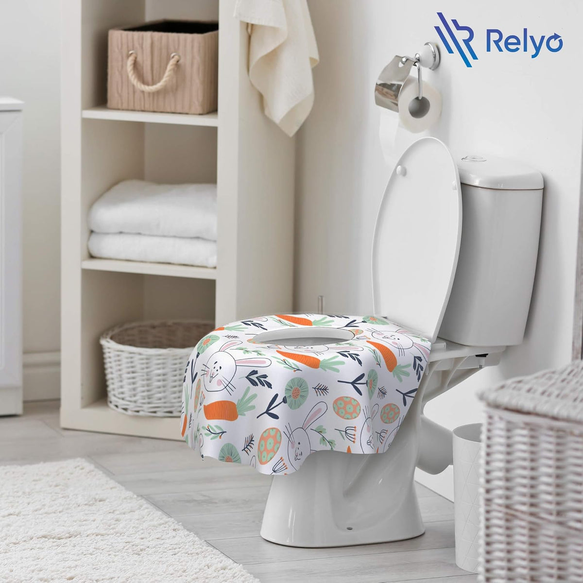 Disposable Toilet Seat Cover for Travel – 20 Pack with Covers Wrapped in Sets of 2, Non-Flushable