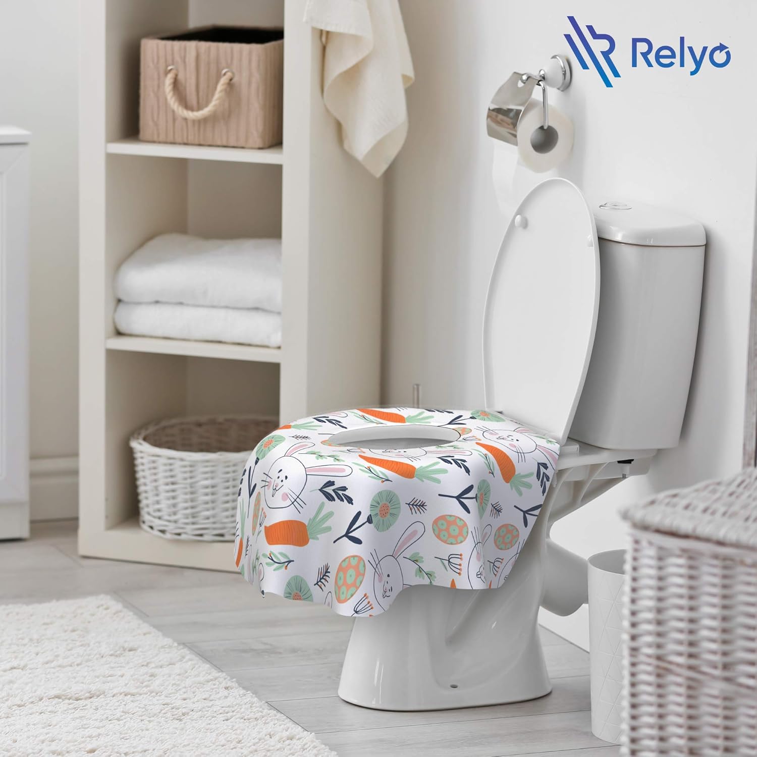 Disposable Toilet Seat Cover for Travel – 20 Pack with Covers Wrapped in Sets of 2, Non-Flushable