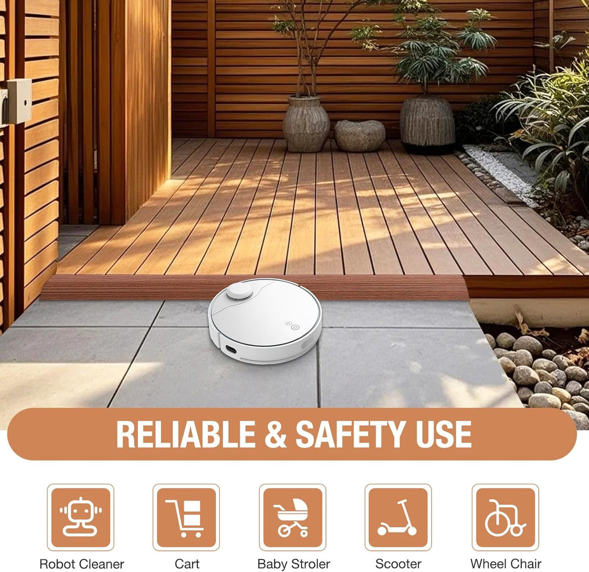 Floor Transition Strip Self Adhesive Vinyl Door Threshold for Doorways Carpet Edging Trim Overlap
