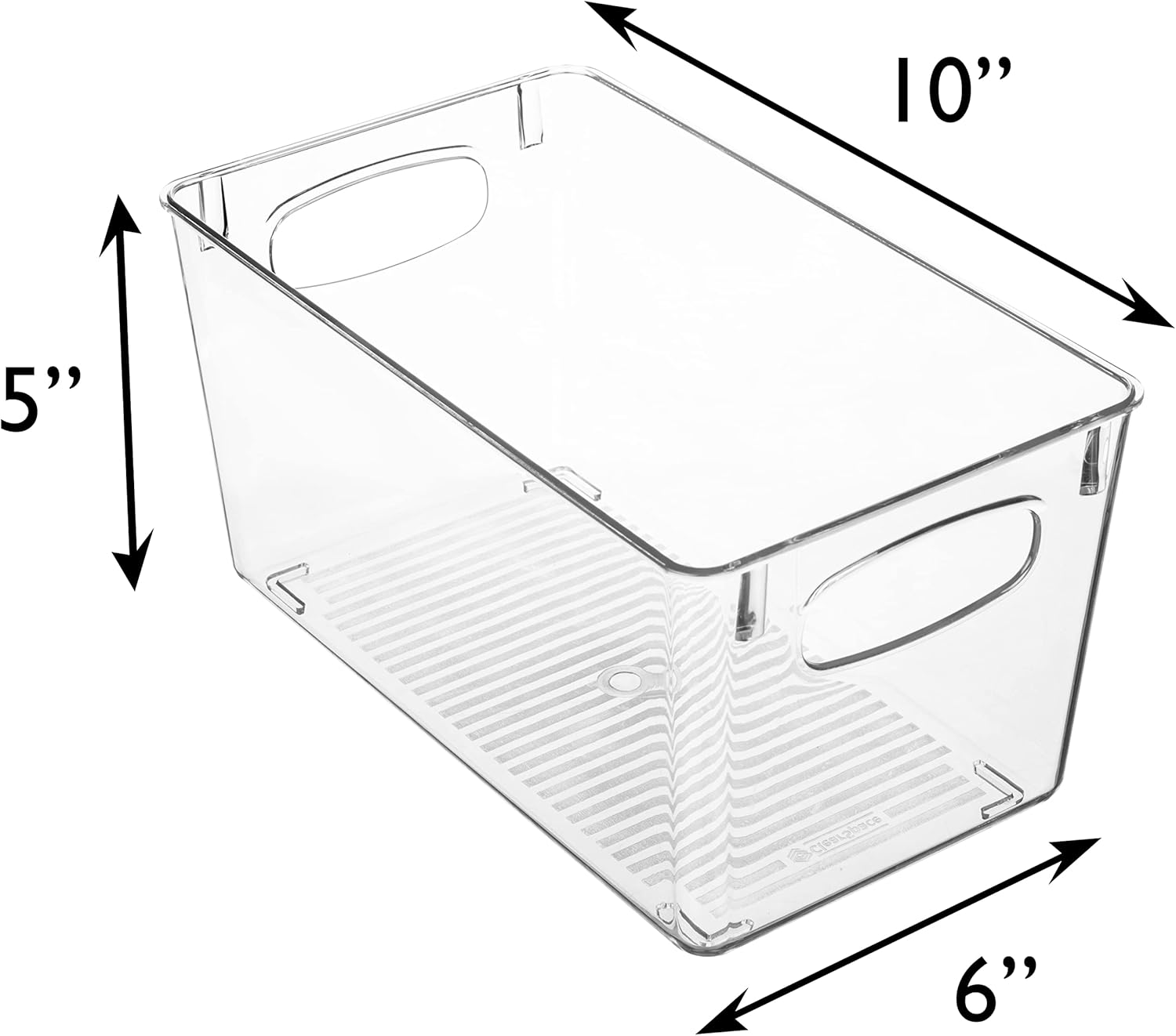 ClearSpace Clear Plastic Storage Bins – Perfect Kitchen Organization and Storage or Pantry Storage