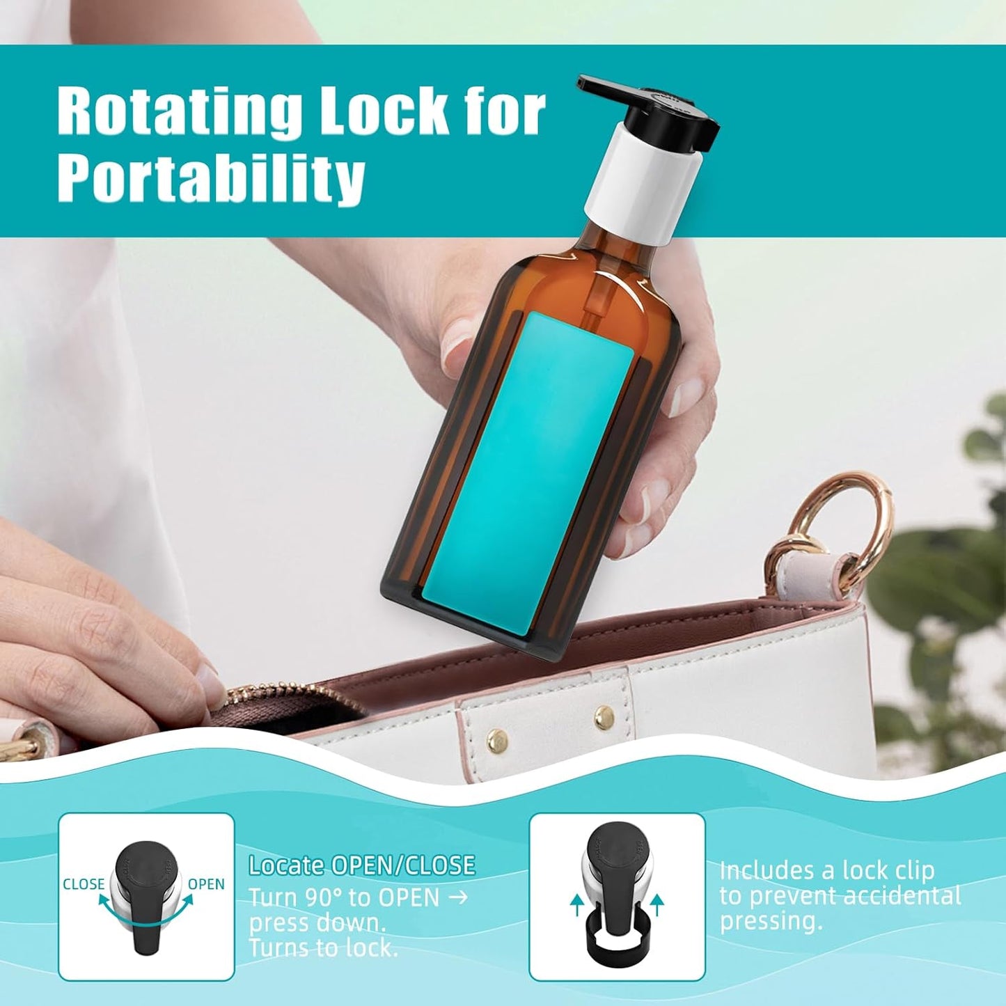 2PCS Dispenser Pump Replacement Compatible with MOROCCANOIL Treatment 1.7/3.4/4.2 Fl Oz (Not for