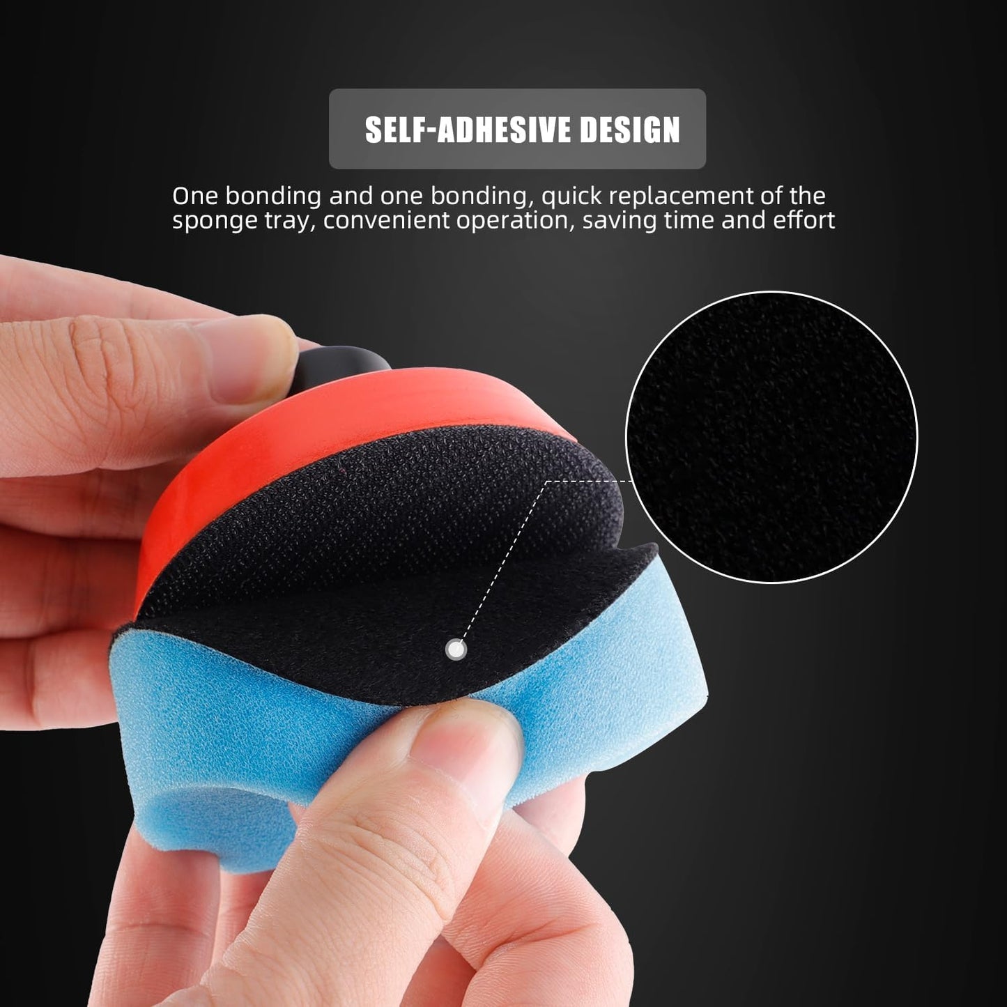 Car Foam Drill Polishing Pad Kit, 44Pcs 1inch 2inch 3inch Detail Polishing Buffing Pad Mix Size Car
