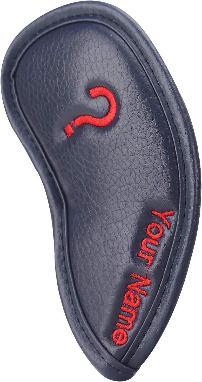 CRAFTSMAN GOLF 12pcs or 1pc Thick Synthetic Leather Golf Iron Head Covers Set Headcover Fit All