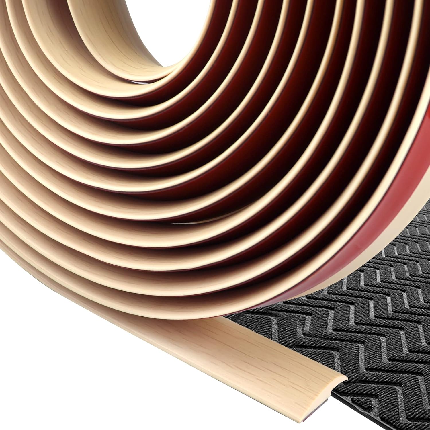 Floor Transition Strip Self Adhesive Carpet & Flooring Transitions Edging Trim Strip PVC Threshold