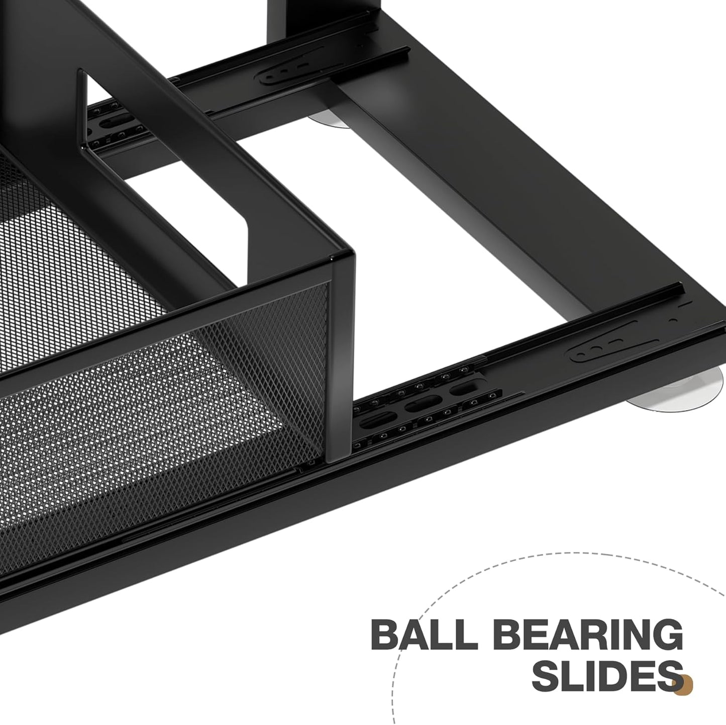 2 Pack 21.3IN-Depth Under Sink Organizer with Next-Gen Ball-Bearing Slides,2-Tier Pull Out Cabinet