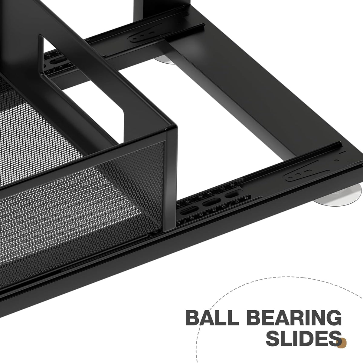 2 Pack 18.5IN-Depth Under Sink Organizer With Next-Gen Ball-Bearing Slides,2-Tier Pull Out Cabinet