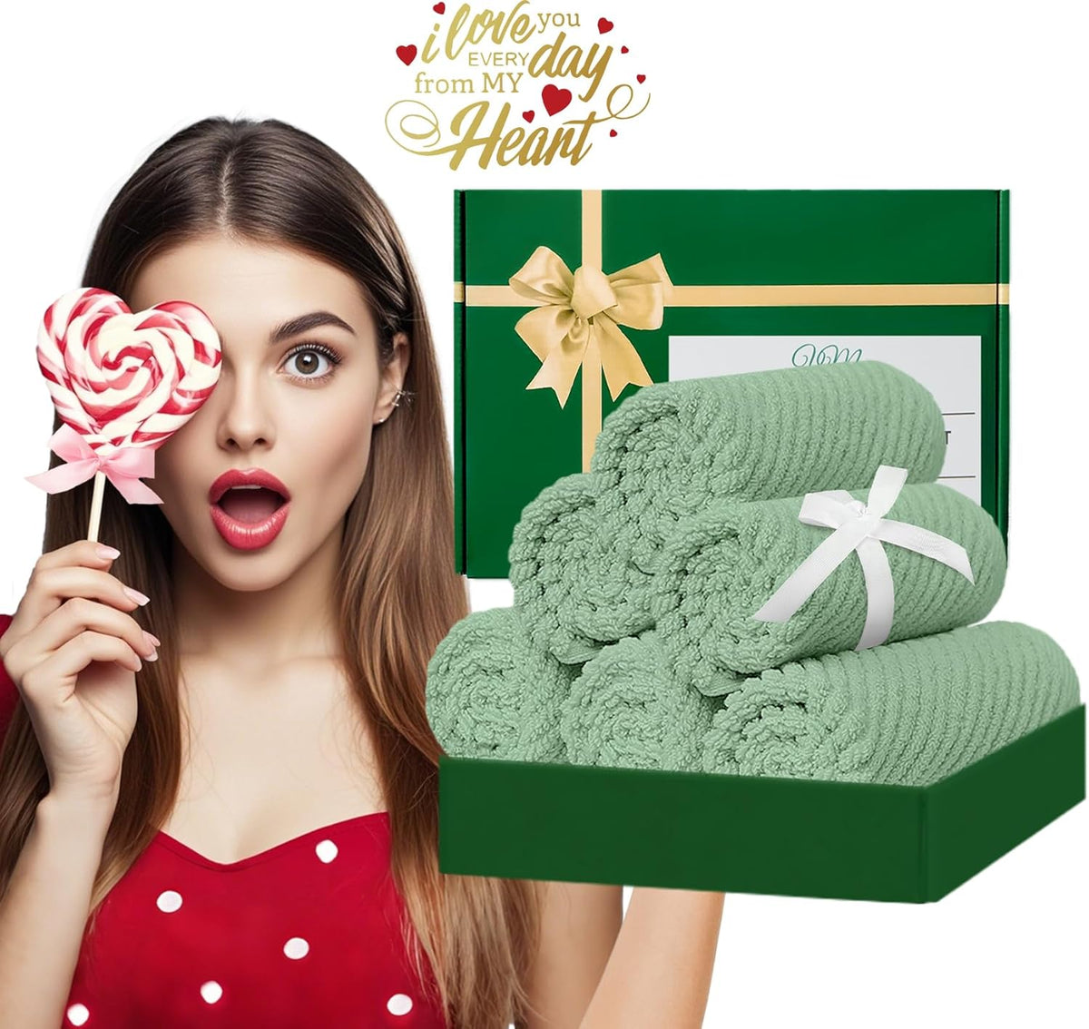 VOOVA & MOVAS Face Towels, 6PC 13"x13" - 100% Cotton | Quick Dry | Thick | Soft | Light Weight |