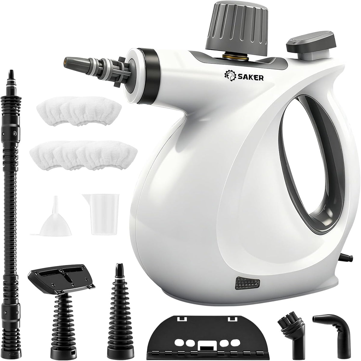 Saker Handheld Steam Cleaner New,Portable Steam Cleaner for Home,1050W Steam Cleaner,5 Fiber Cloths