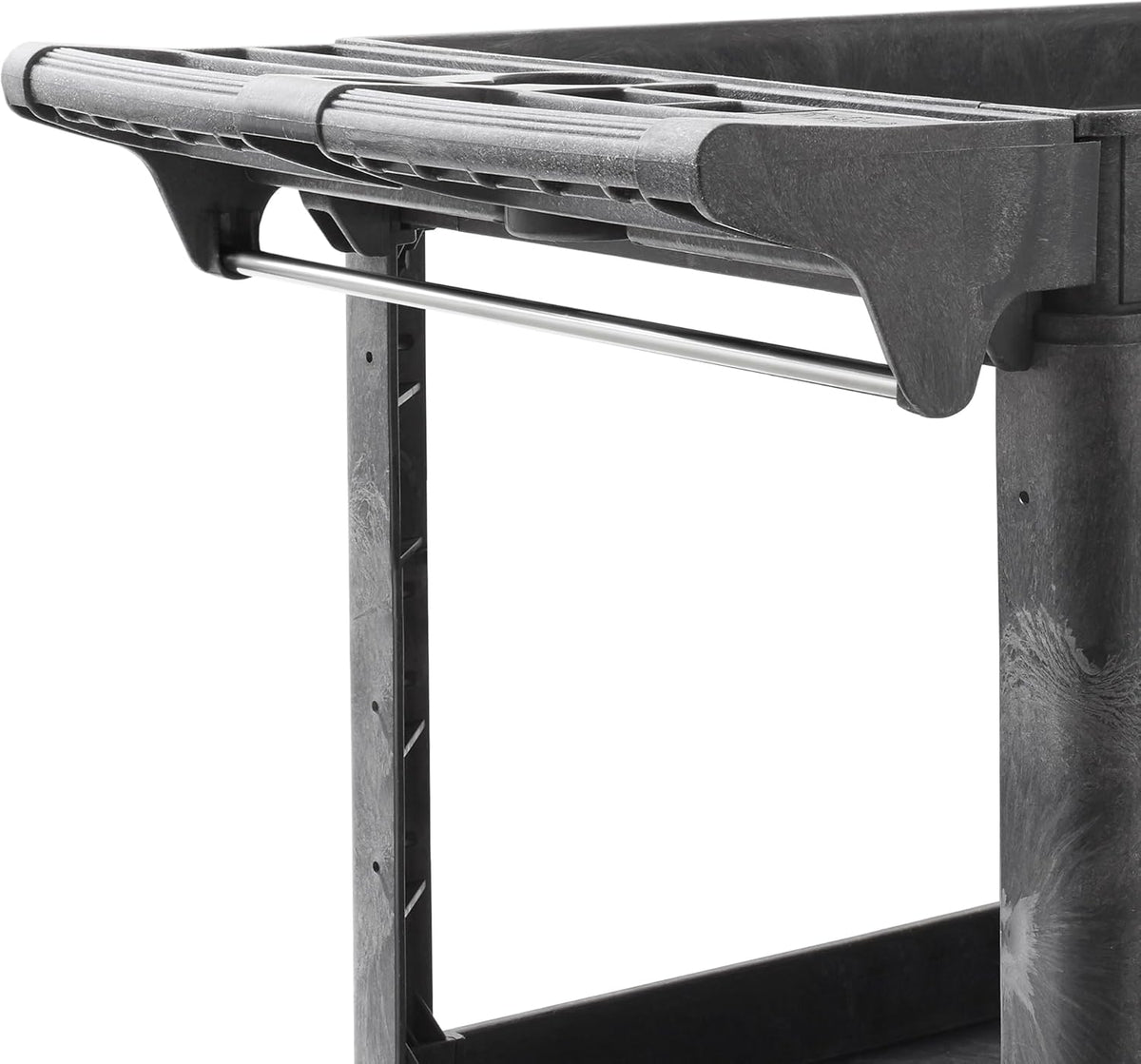 Dryser Utility Cart with Wheels, 46" x 25" Heavy Duty 550 lb. Capacity with Shelves - 2 Tier