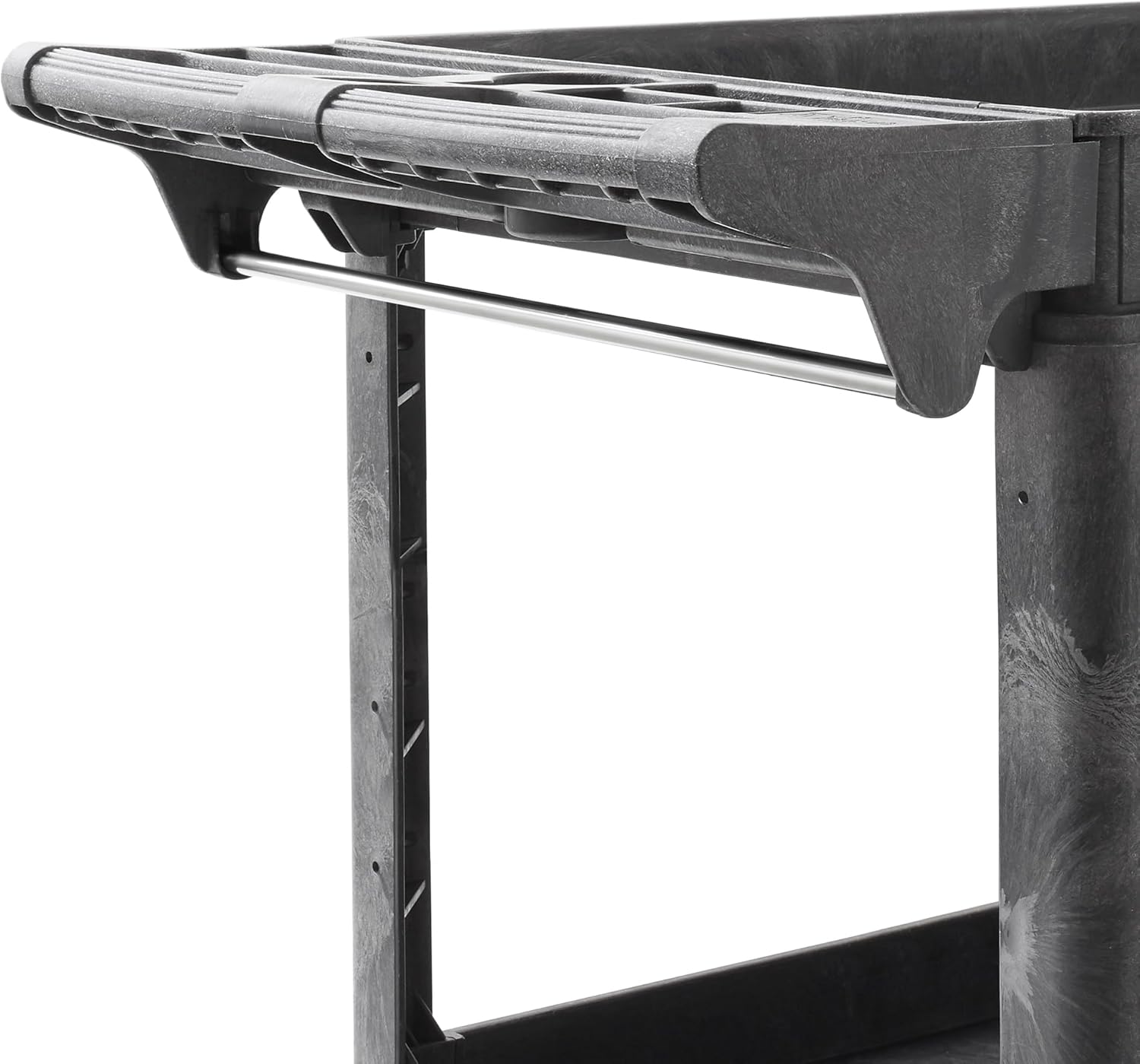 Dryser Utility Cart with Wheels, 46" x 25" Heavy Duty 550 lb. Capacity with Shelves - 2 Tier
