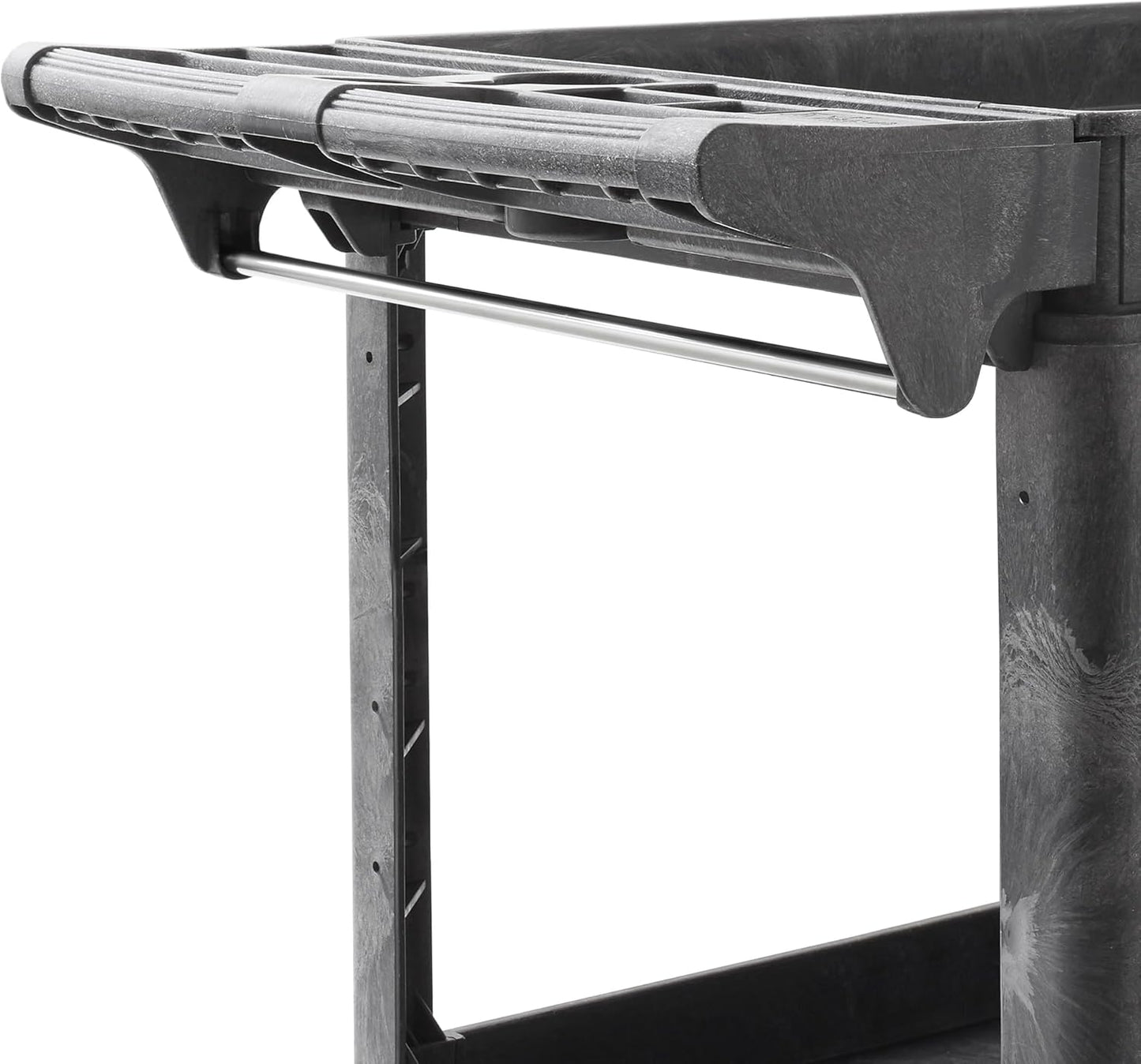 Dryser Utility Cart with Wheels, 46" x 25" Heavy Duty 550 lb. Capacity with Shelves - 2 Tier