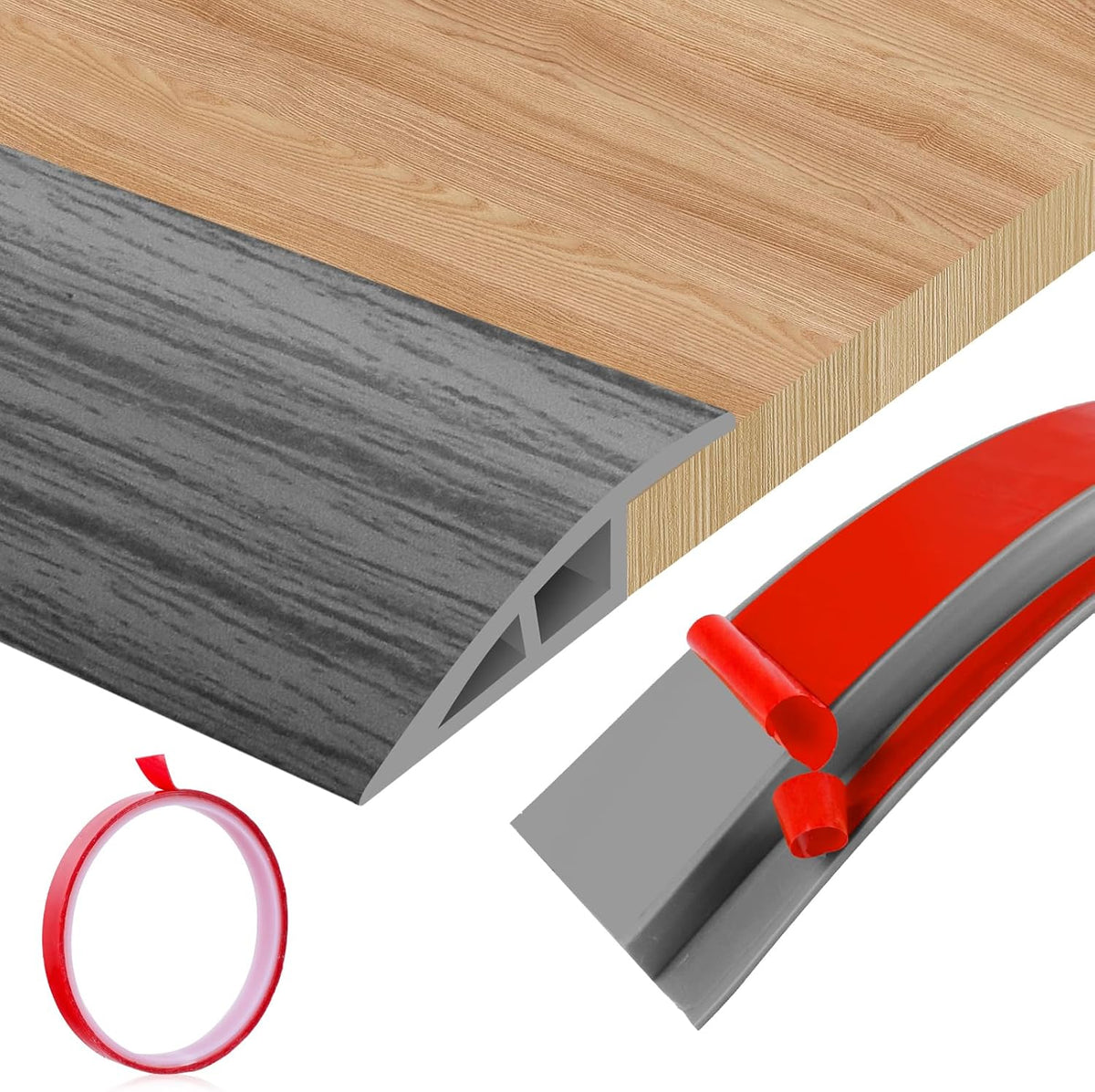 Floor Transition Strip Door Threshold 79" Floor Transition Reducer Trim on The Edges Threshold