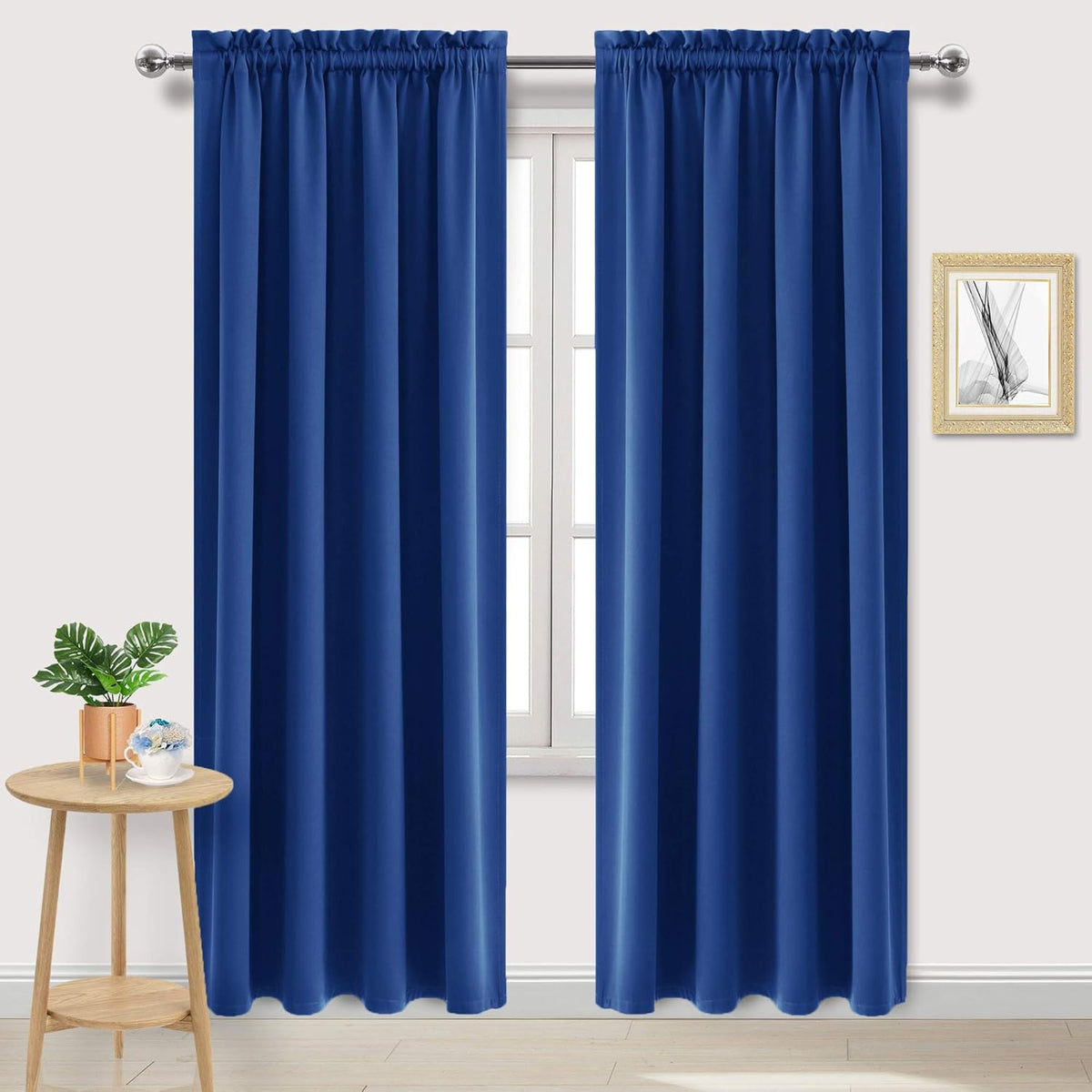 DWCN Blackout Curtains Room Darkening Thermal Insulated Bedroom Curtains Window Curtain Panels, 52