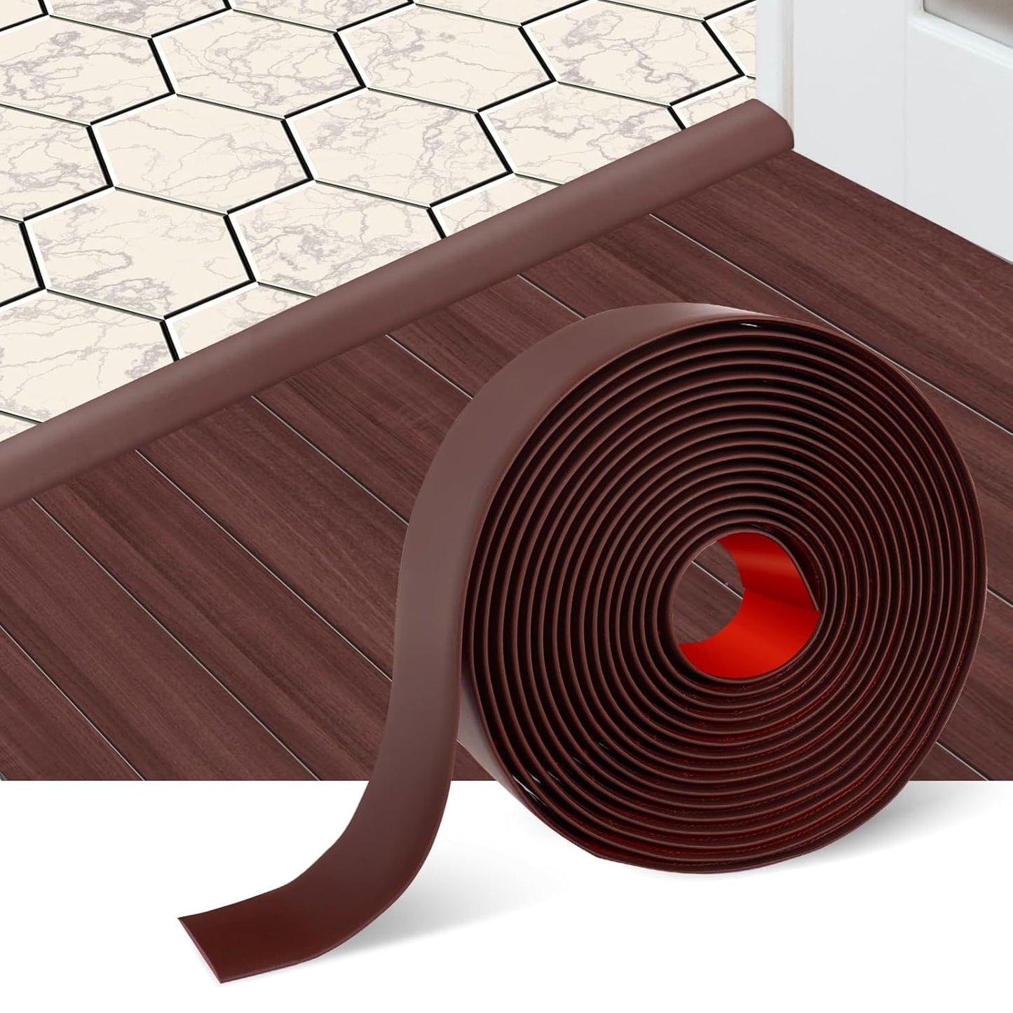 Floor Transition Strip Self Adhesive Floor Cover Strips Laminate 2" Wide Vinyl Flat Divider