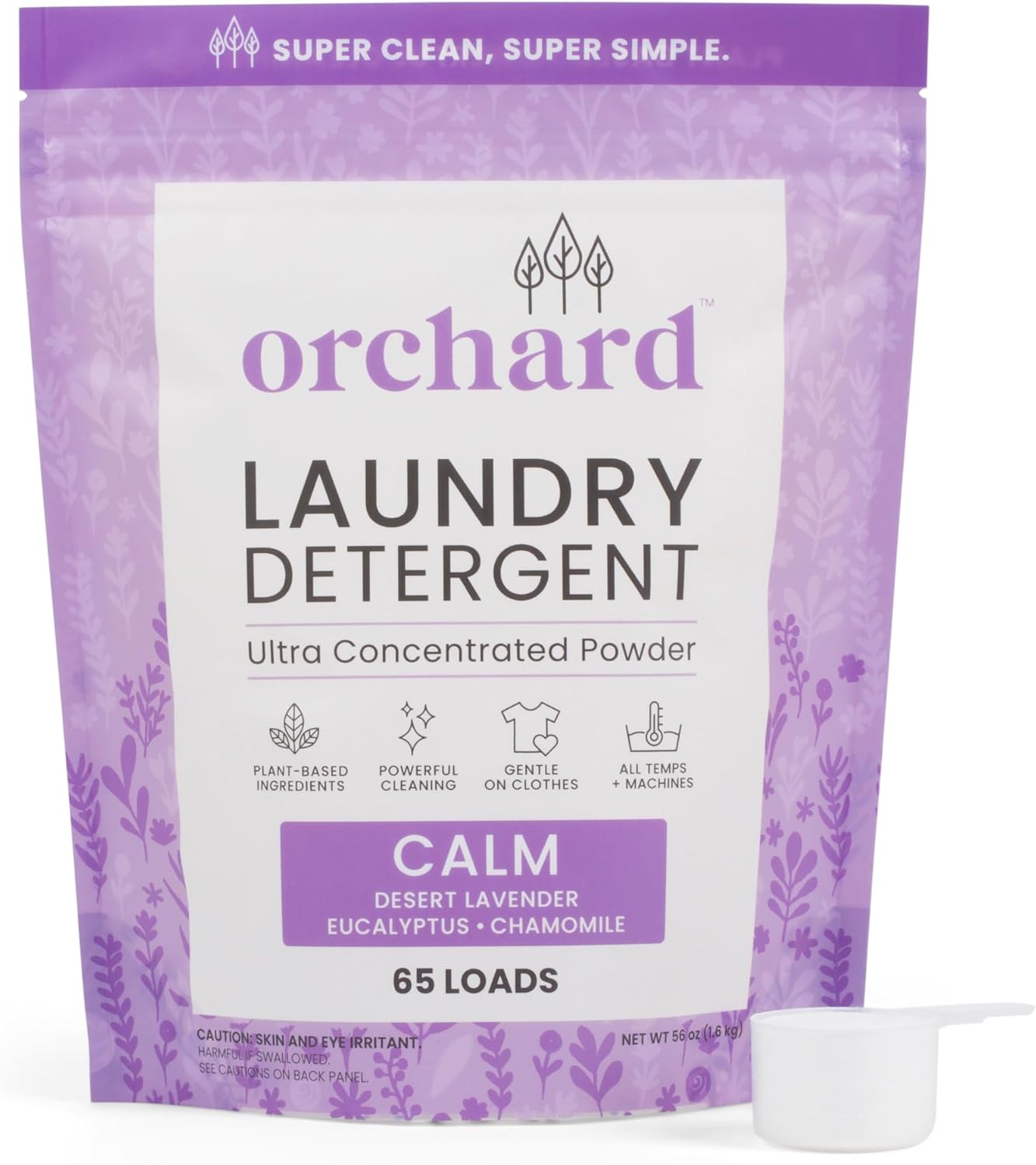 Orchard Laundry Detergent Powder Natural Deep Cleaning Laundry Powder for Sensitive Skin - Lavender