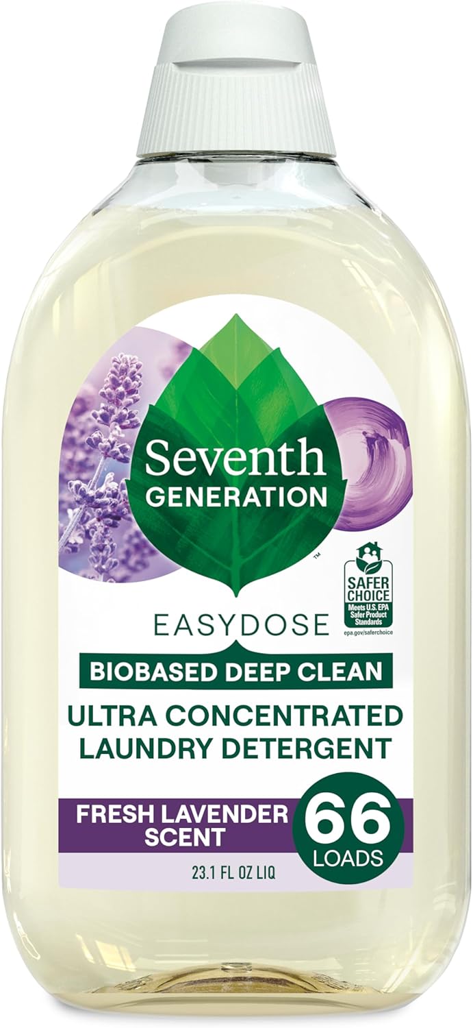 Seventh Generation EasyDose Laundry Detergent Fresh Lavender Ultra Concentrated Washing Detergent
