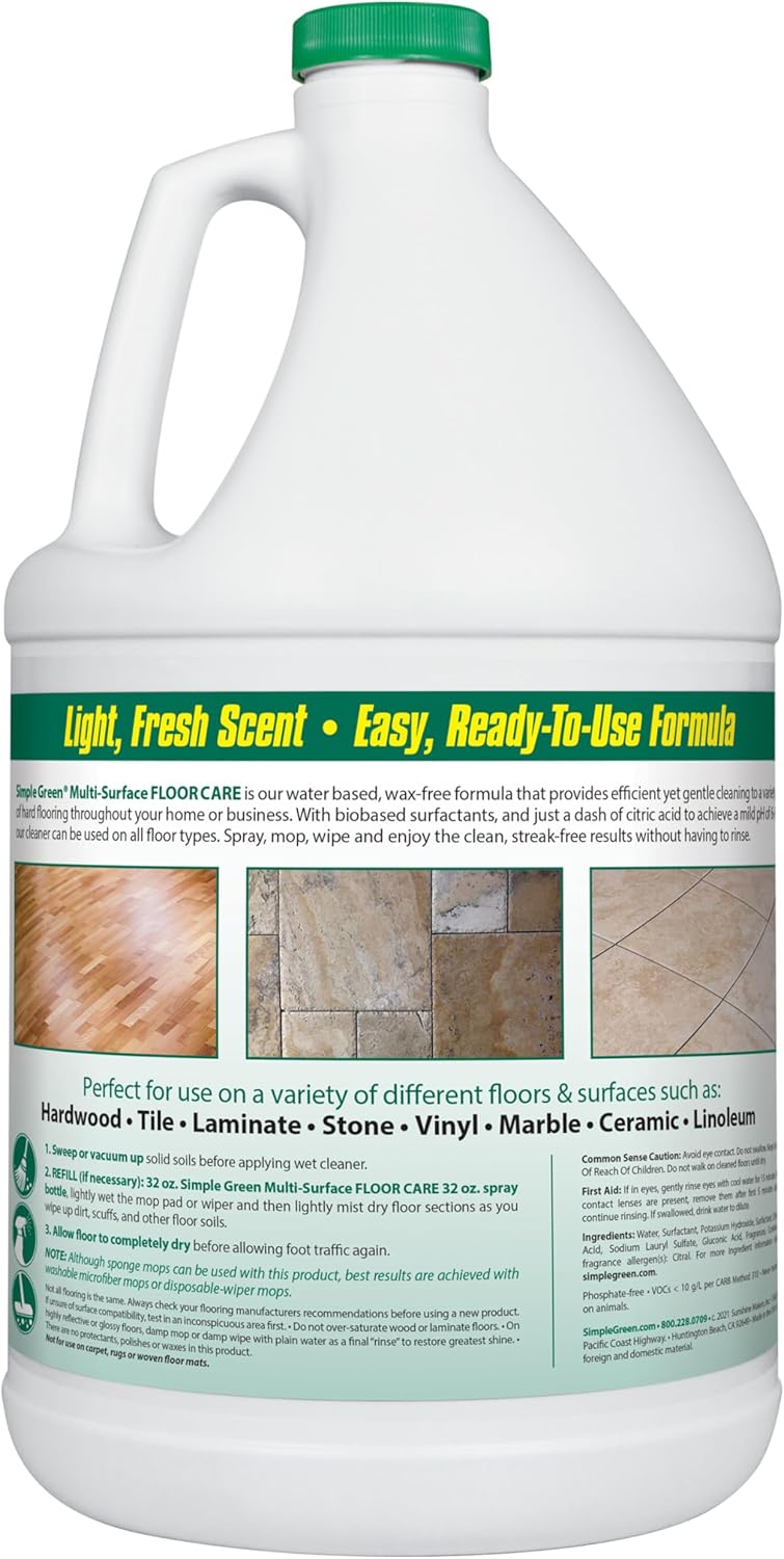 Simple Green Multi-Surface Floor Care - Cleans Hardwood, Vinyl, Laminate, Tile, Concrete and Other