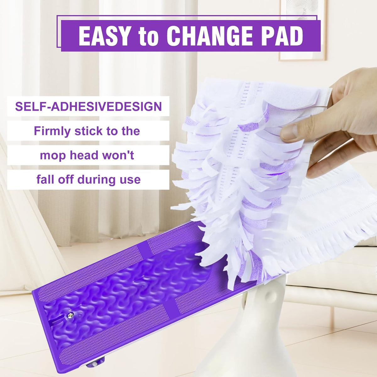 20 Pack Power Mop Refills Pad Compatible with Swiffer Power Mop Multi-Surface &Wood Mopping Pad