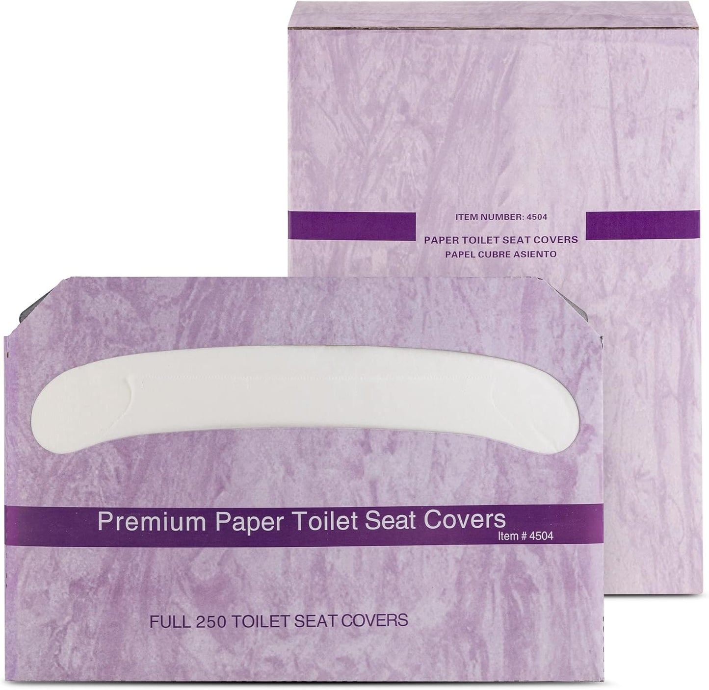 EZbrnd Premium Half-Fold Disposable Toilet Seat Covers, Flushable Paper Cover for Bathtoom, White