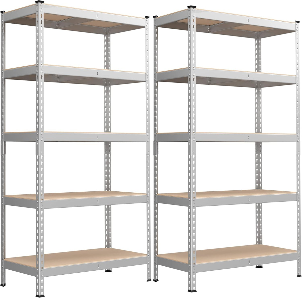 SONGMICS 5-Tier Storage Shelves, Load 2310 lb, Set of 2 Garage Storage, Boltless Assembly