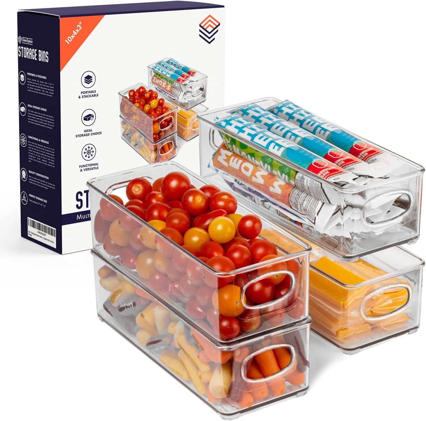 ClearSpace Plastic Pantry Organization and Food Storage Bin – Great Kitchen Storage – Fridge