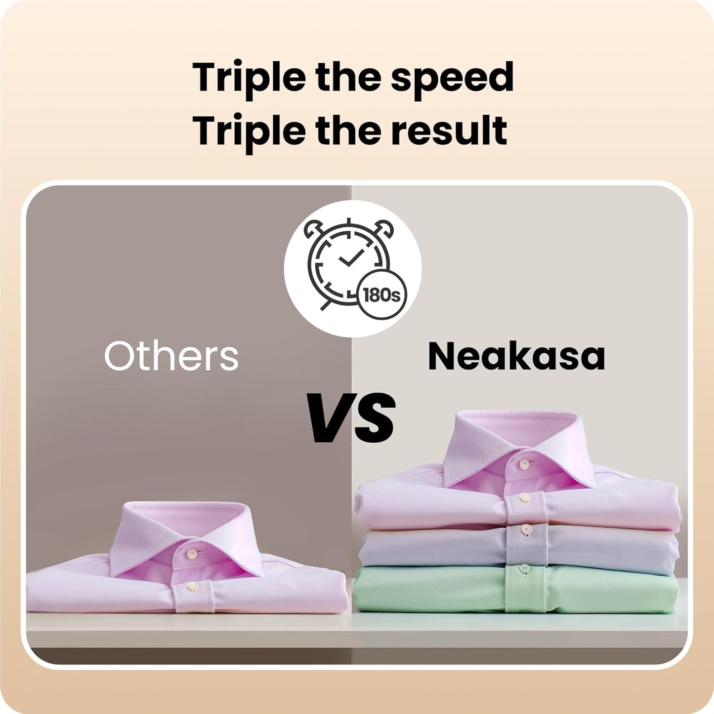 Neakasa Magic 1 Vacuum Steamer, Handheld Travel Garment Steamer for Clothes, 2300Pa Suction for