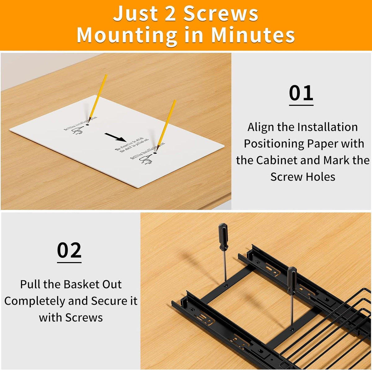 RCHYFEED Pull Out Spice Rack Organizer for Cabinet,Slide out Spice Organizer for Inside