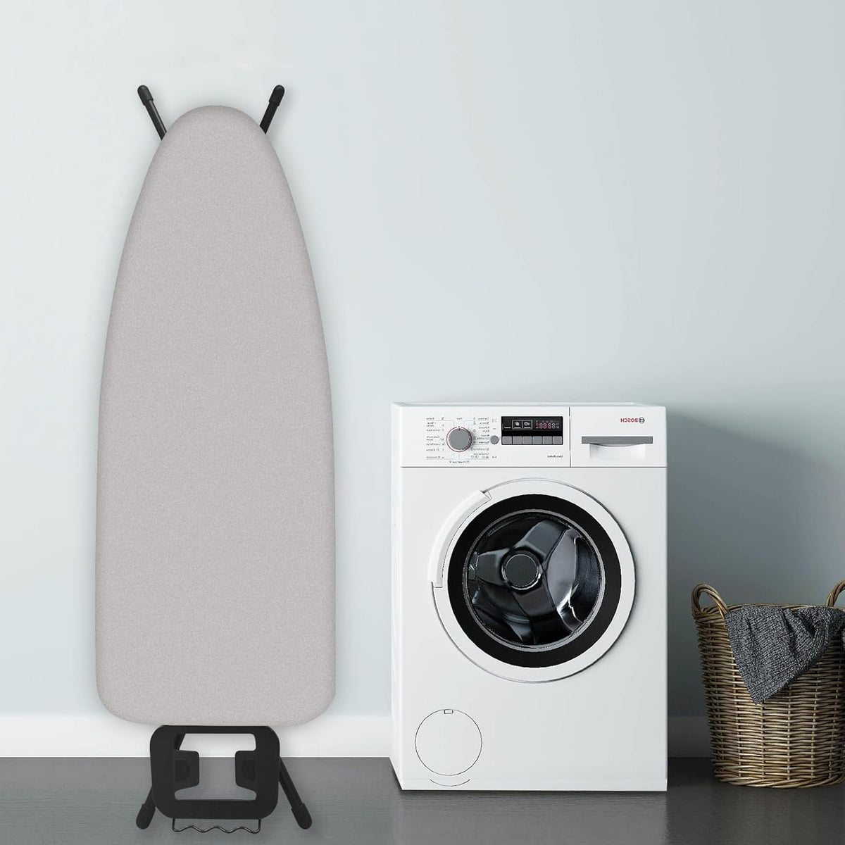 Ironing Board Cover and Pad 15x54 Inch Standard Ironing Board Cover with Elastic Edge and Hook and