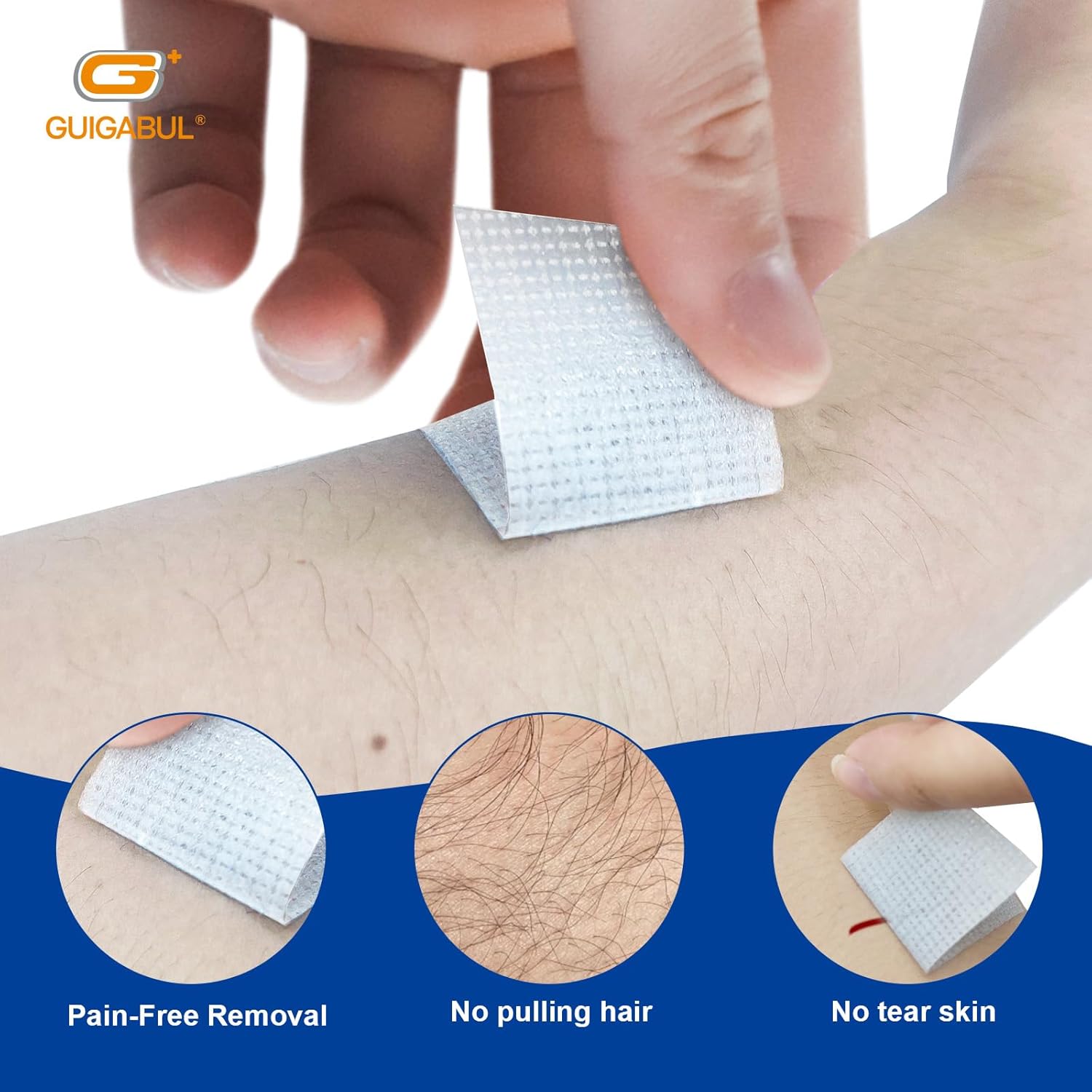 Silicone Surgical Tape 1" x 4yd (4 Rolls),Medical Tape for Sensitive Skin,Surgical Tape Pain-Free
