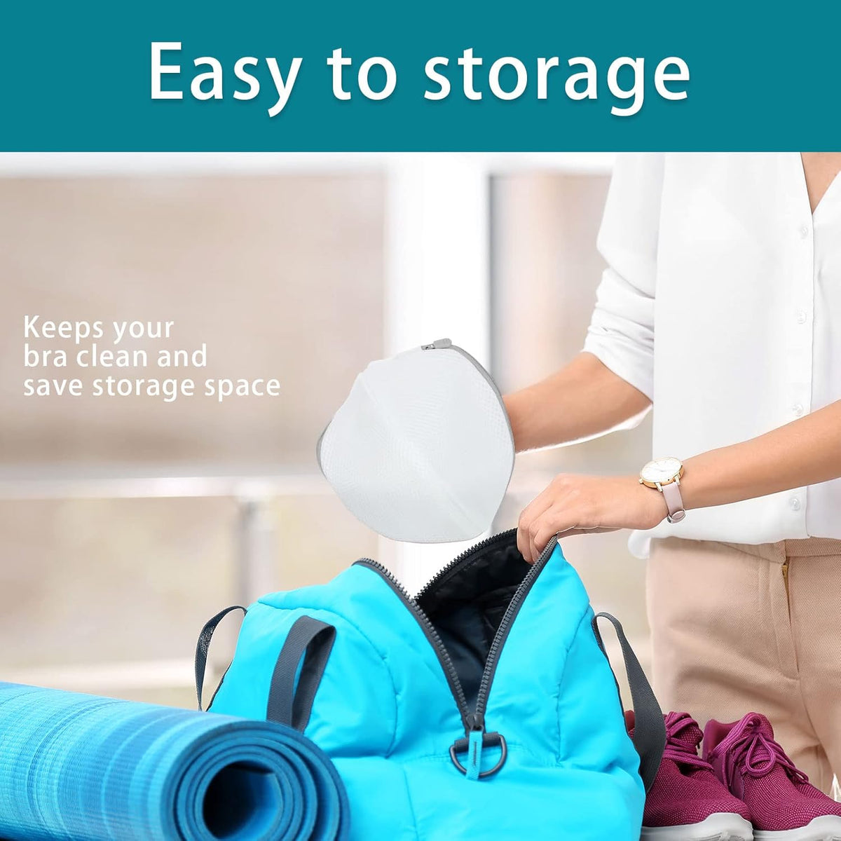 Shappy 6 Pieces Bra Washing Bag for Laundry Mesh Wash Lingerie Underwear Brassiere Washing Bags