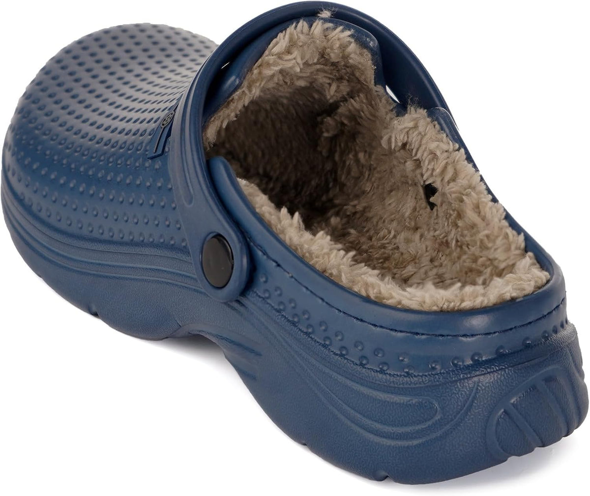Womens Mens Fur Lined Clogs Waterproof Garden Shoes Winter Warm Fleece Lining Fuzzy House Home