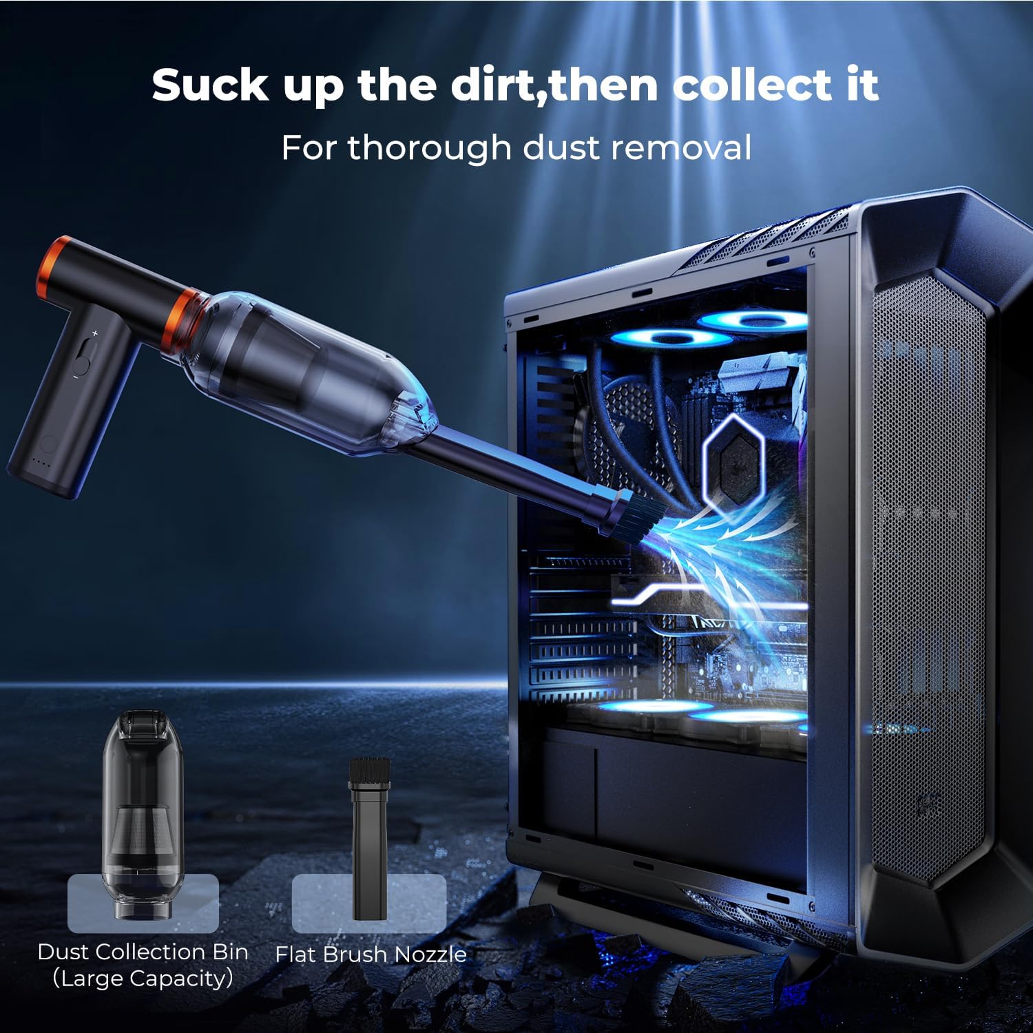 K&F Concept Electric Compressed Air Duster|300000RPM Vacuum Cleaner|3 Gear Adjustable|Super Wind