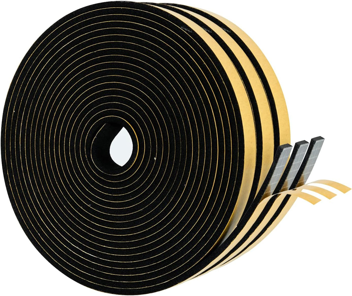 High Density Foam Weather Stripping Door Seal Strip Insulation Tape Roll for Insulating Door Frame