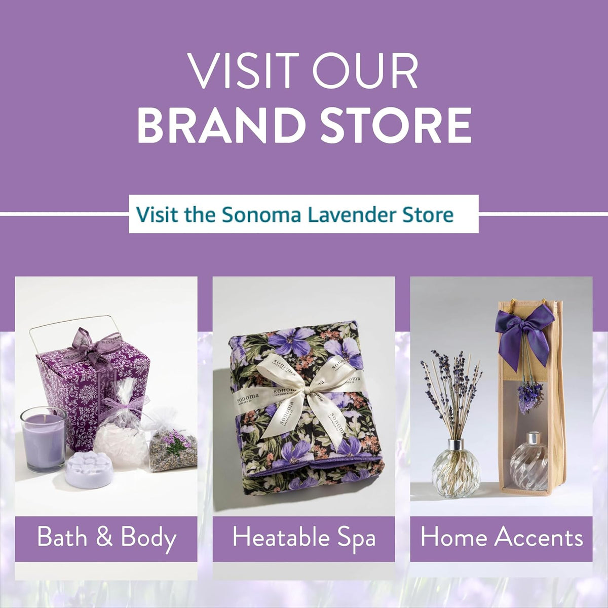 Sonoma Lavender Dried Lavender Sachets by The Yard for Drawers and Closets, Natural Air Freshener