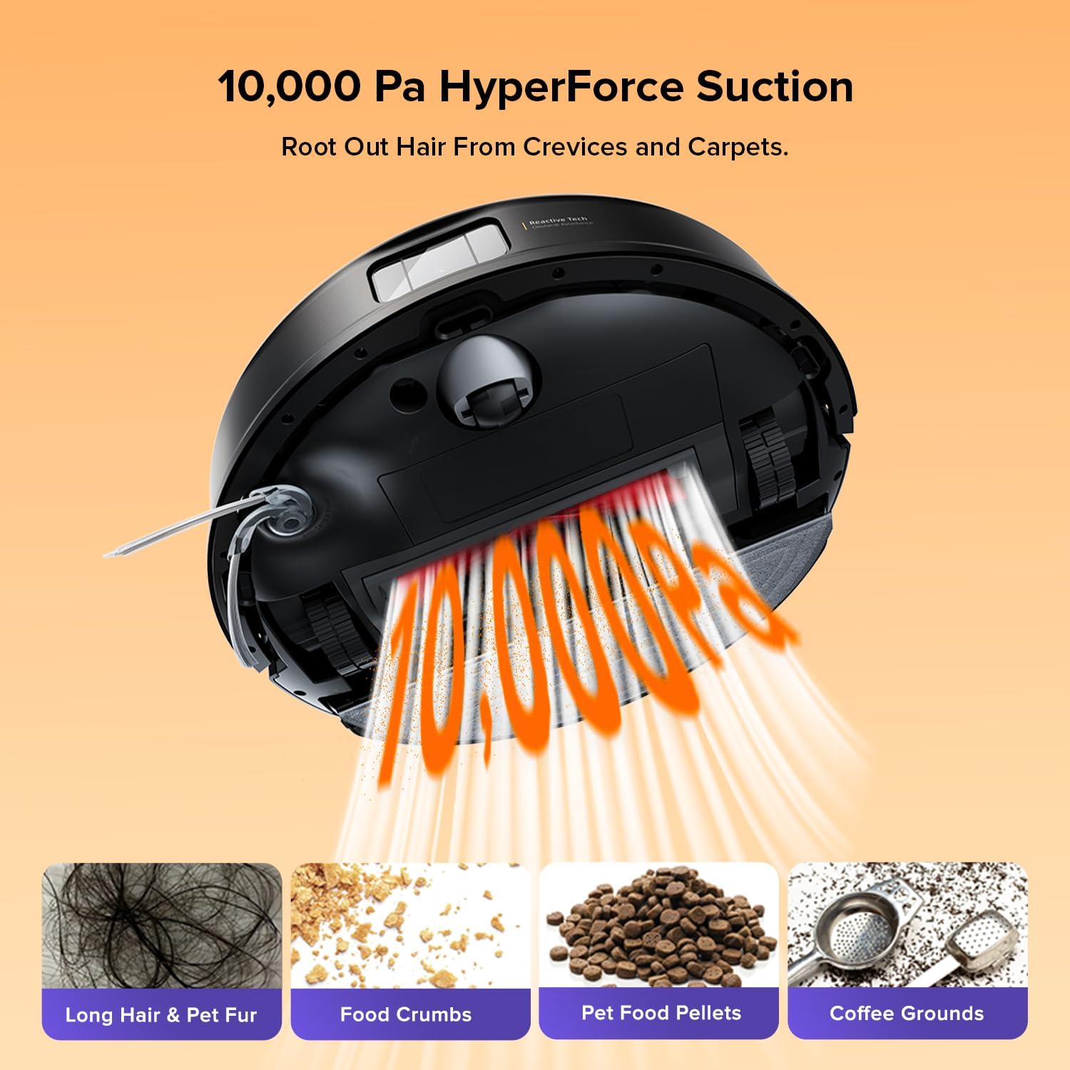 roborock Q10 S5+ Robot Vacuum and Mop, 10,000Pa Suction, Upgraded from Q8 max+, 70 Days