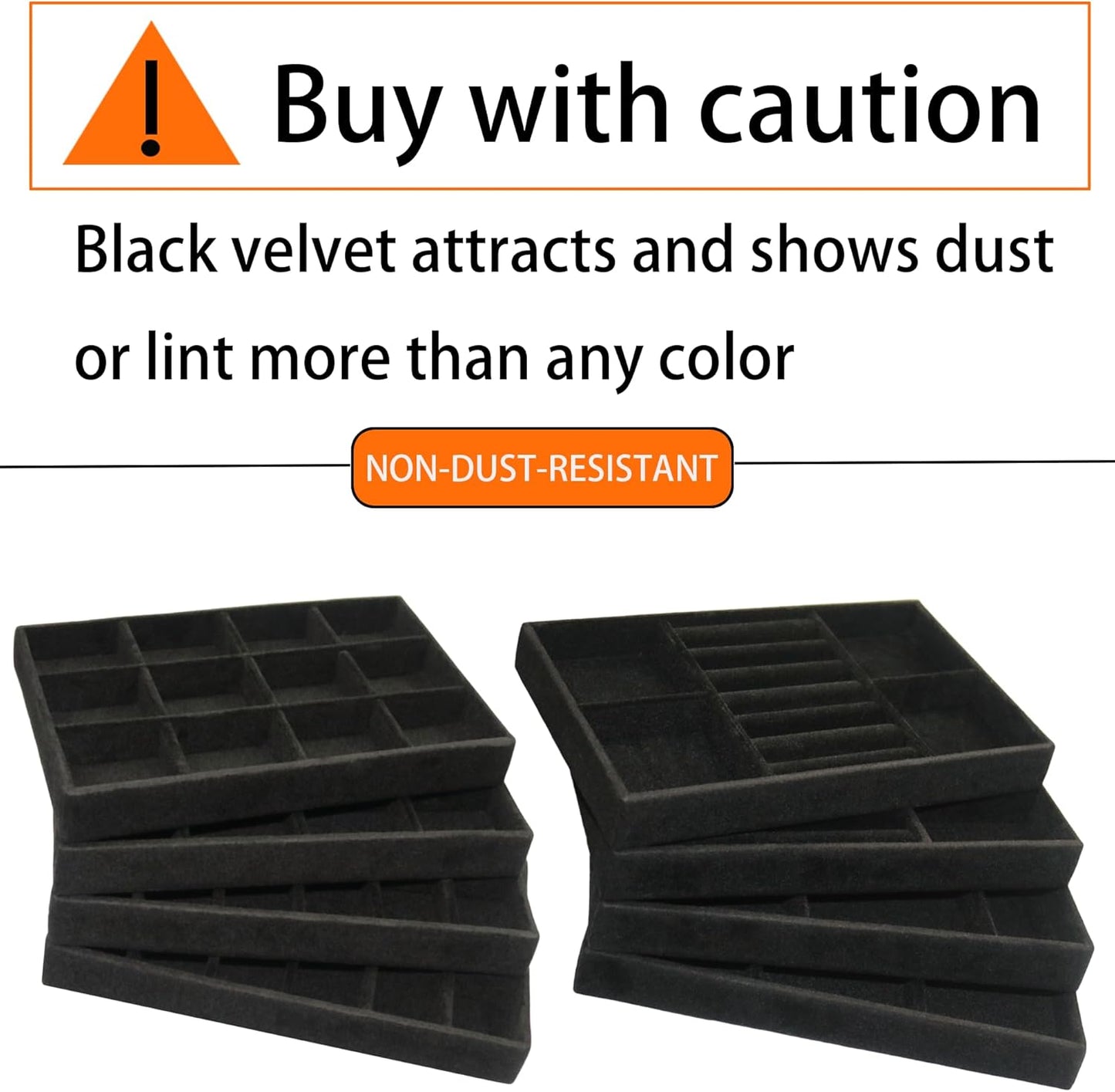 Jewelry Organizer Drawer 8 Set Jewelry Boxes Velvet Jewelry Drawer Organizer Stackable Jewelry Tray