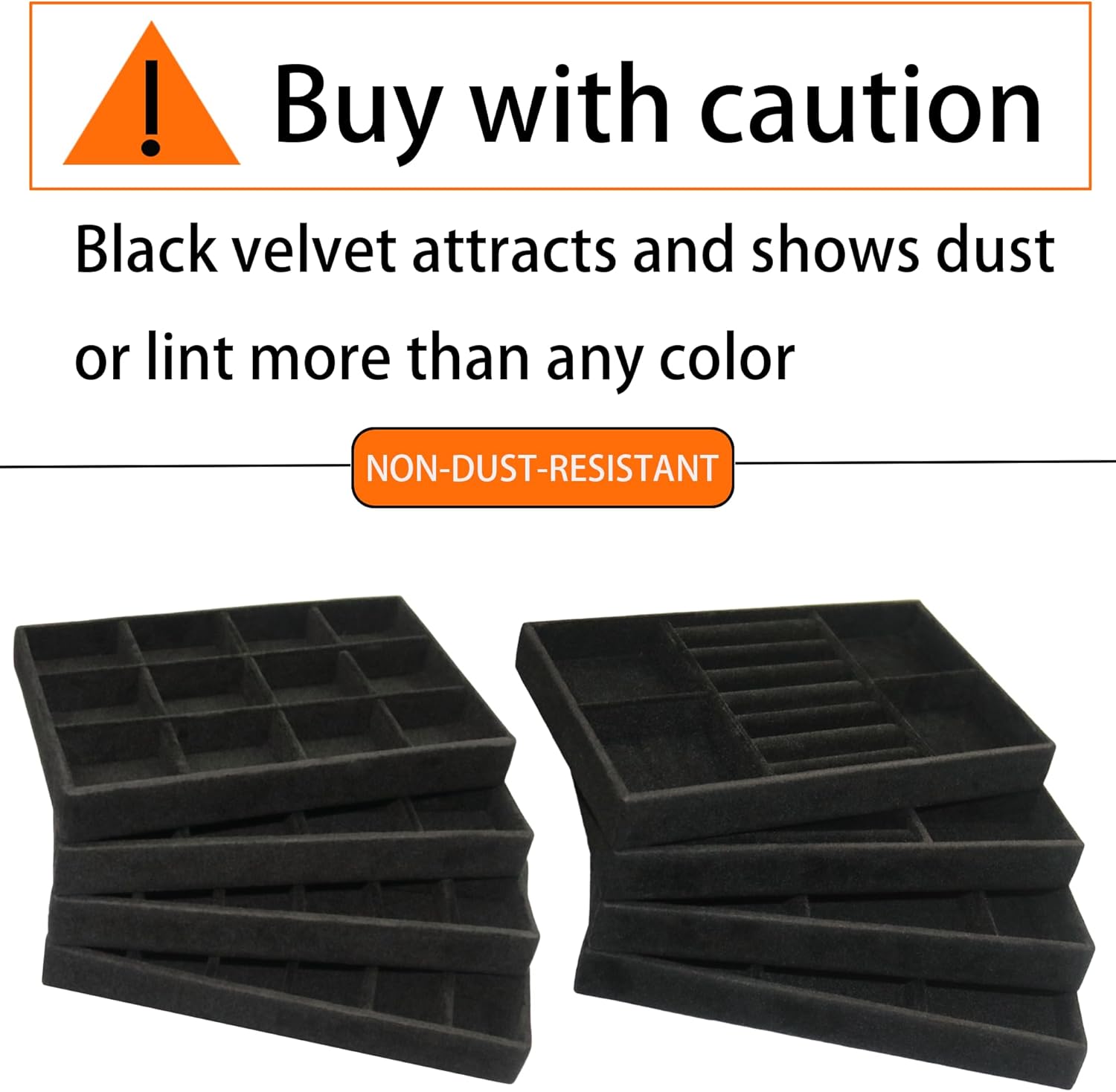 Jewelry Organizer Drawer 8 Set Jewelry Boxes Velvet Jewelry Drawer Organizer Stackable Jewelry Tray