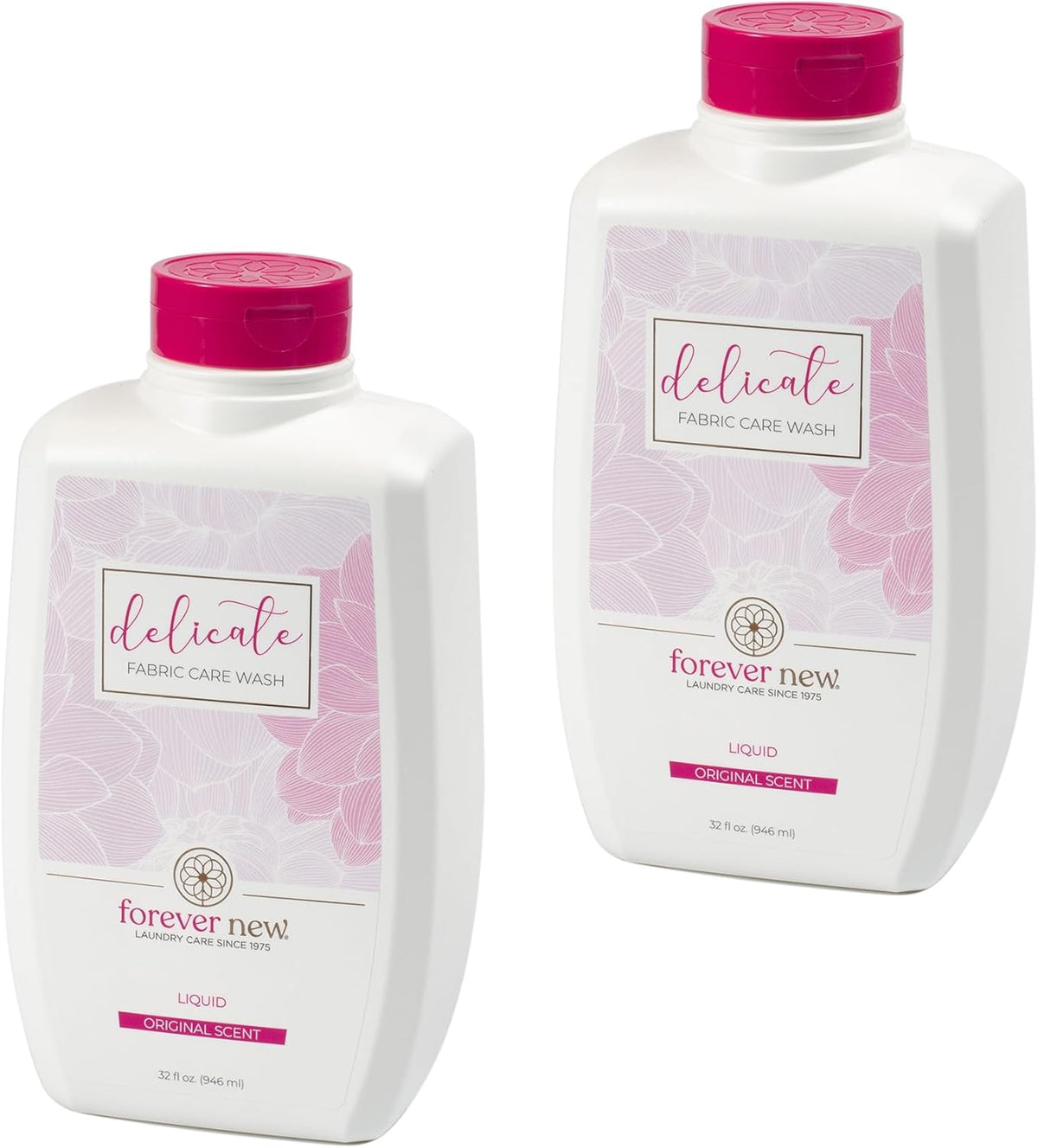Forever New 32oz Liquid Original Scent Fabric Care Wash 2 Pack (64oz Total) Natural Laundry