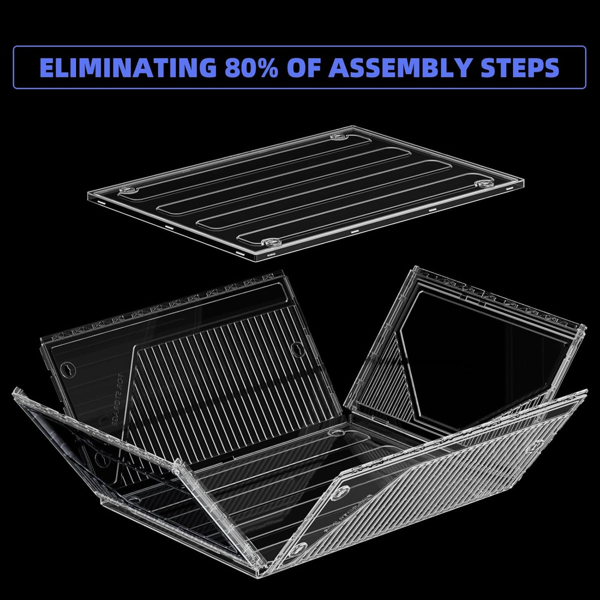 10 Pack Upgraded XX-Large Storage Organizer with Magnetic Door, New structure is more stable