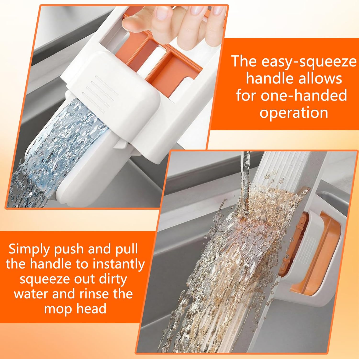 Mini Foldable Desktop Mop – Portable Sponge Mop for Small Spaces, Hand Mop for Bathroom, Kitchen